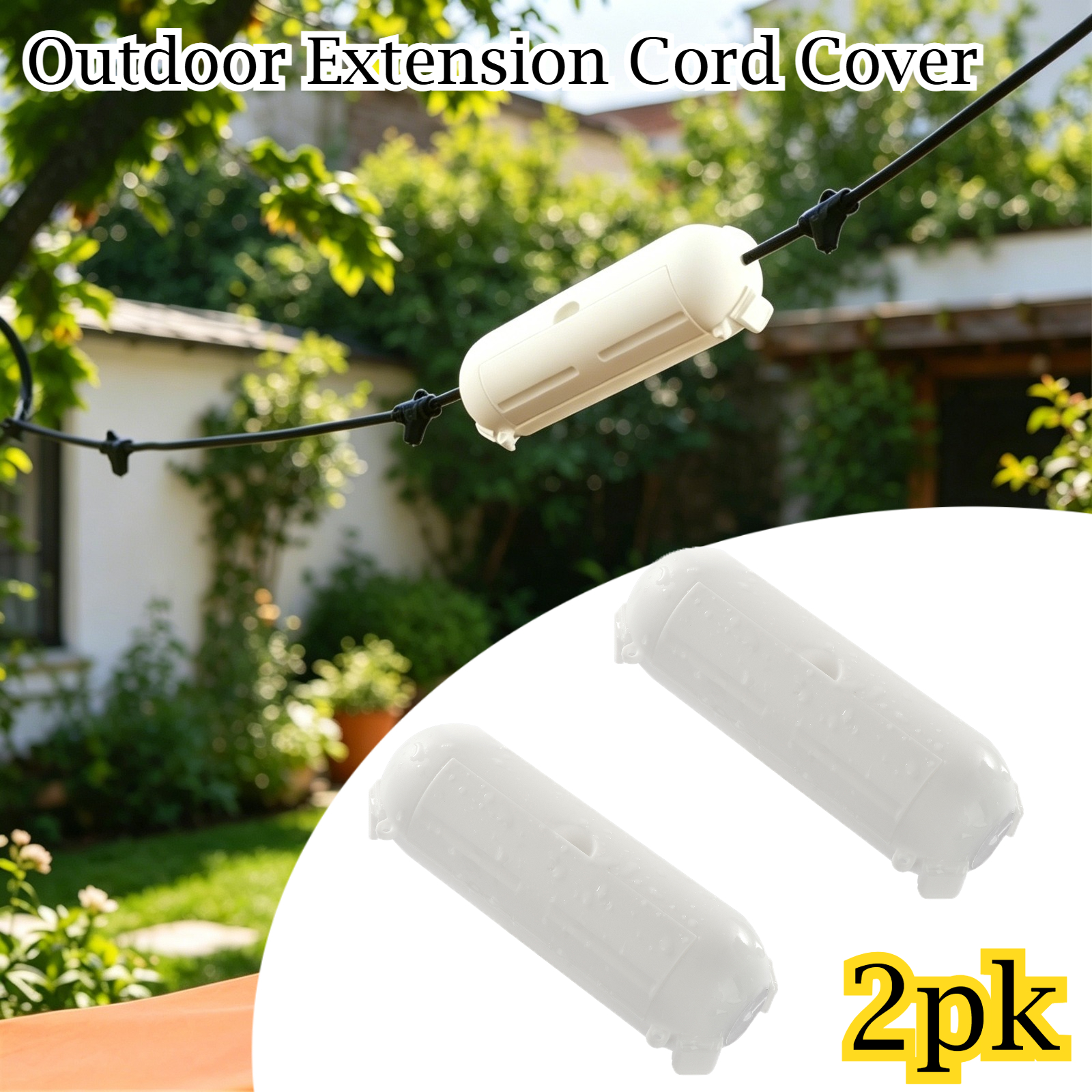 Outdoor Power Outlet Box - 2 Pack Waterproof Outdoor Connection Box