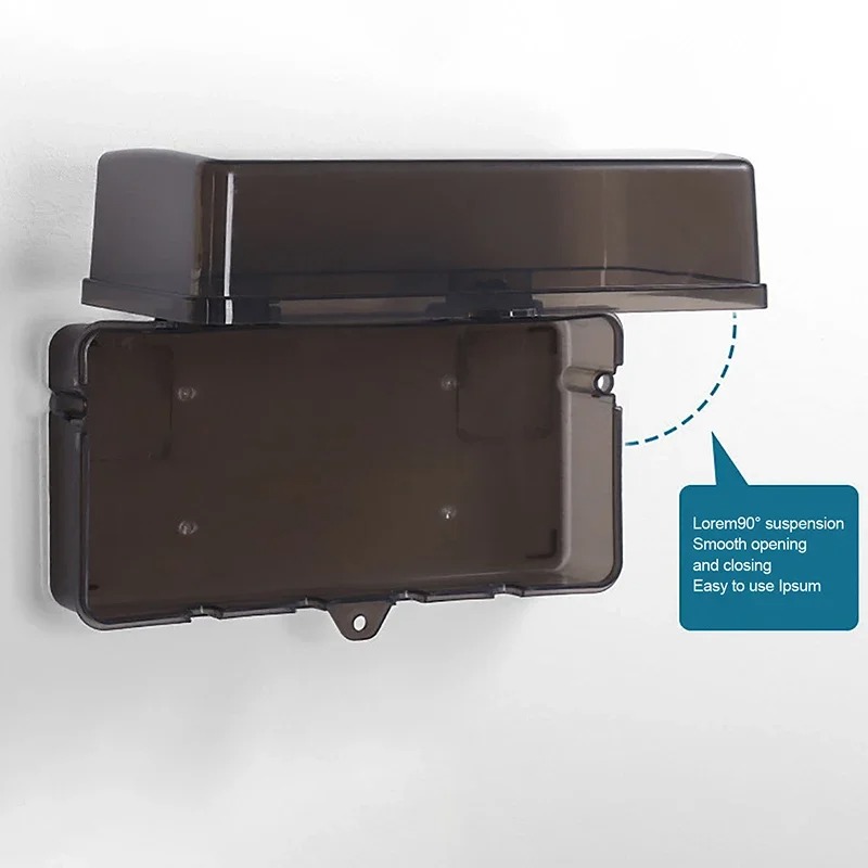 Outdoor Power Outlet Box - 1Pc Waterproof Outdoor Electrical Box Rain-Proof