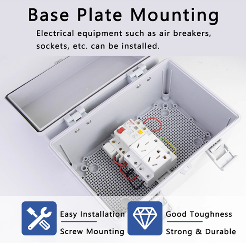 IP66 Gray/Transparent Electron - Outdoor Power Outlet Box のレビューと価格