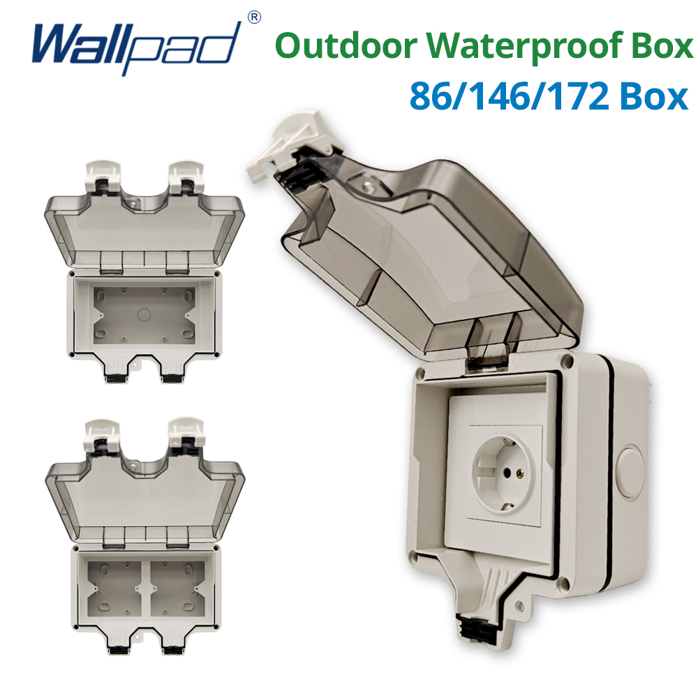 Wallpad IP66 Dustproof Waterpr - Outdoor Power Outlet Box のレビューと価格