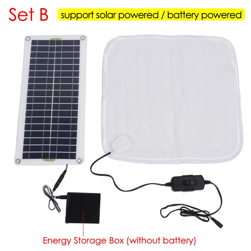 12V 50W Solar Panel Powered El - Outdoor Power Heater のレビューと価格