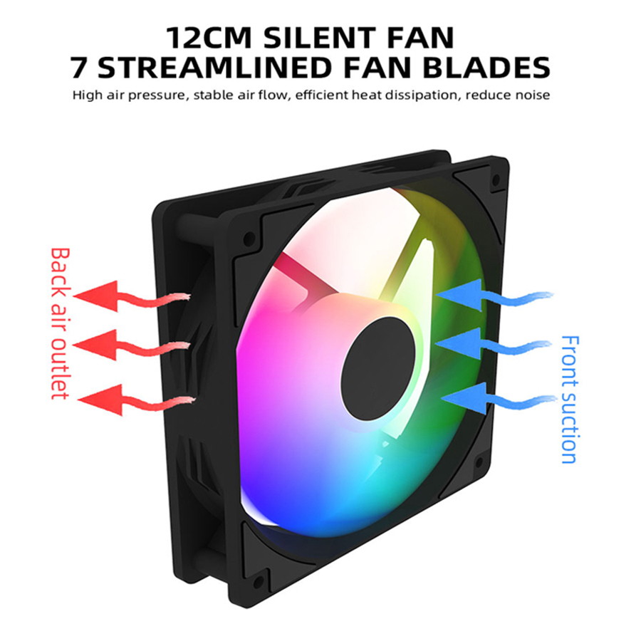 120mm PC Case Fan 12V RGB Cycl - Outdoor Power Heater のレビューと価格