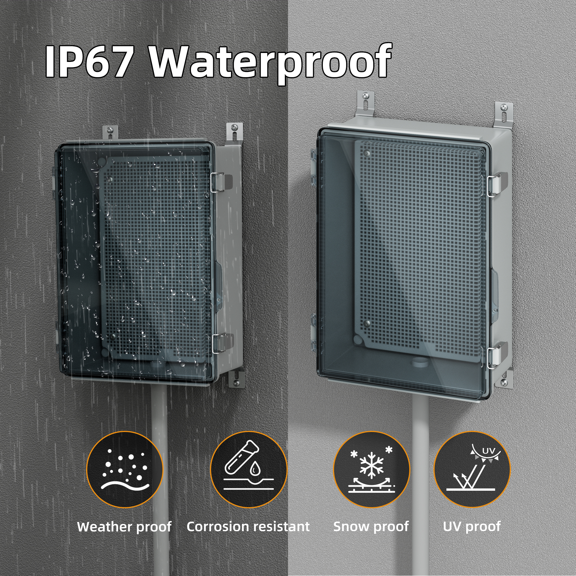 Clear Electrical Enclosure Box - Outdoor Power Outlet Box のレビューと価格