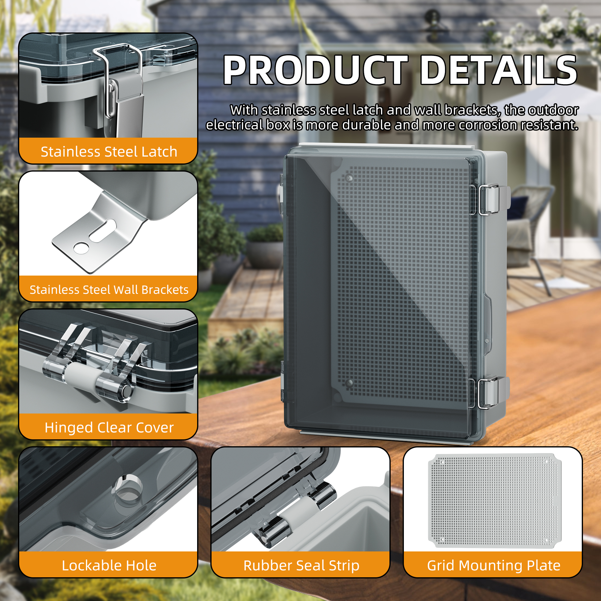 Clear Electrical Enclosure Box - Outdoor Power Outlet Box のレビューと価格